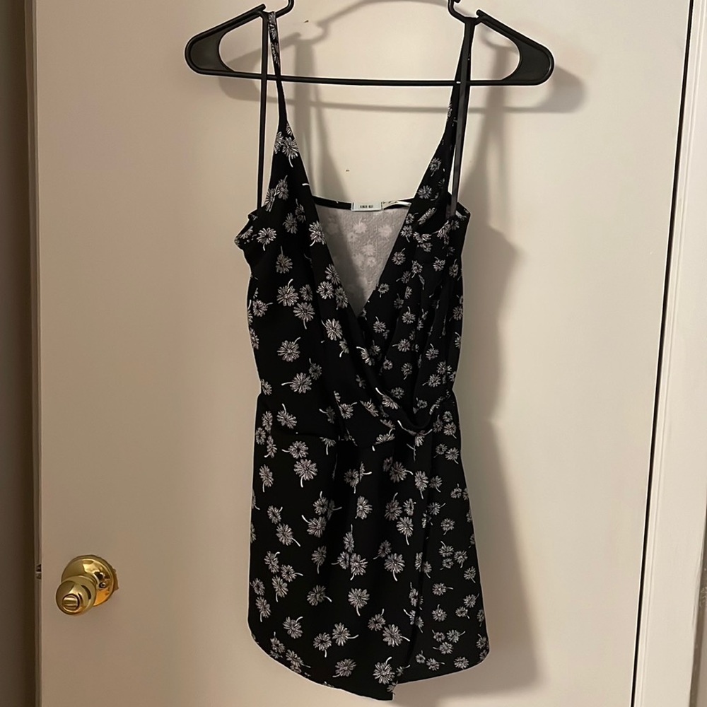 Black and white romper